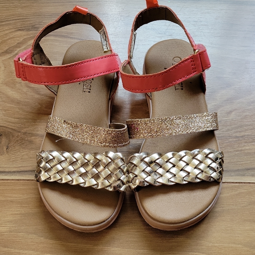 *3/$15* OshKosh B'gosh Size 11 Girls Colorful Strappy Sandals
